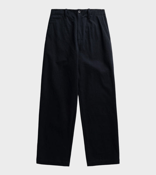 Hengifoss High Waist Cotton Wool Twill Trouser Dark Navy