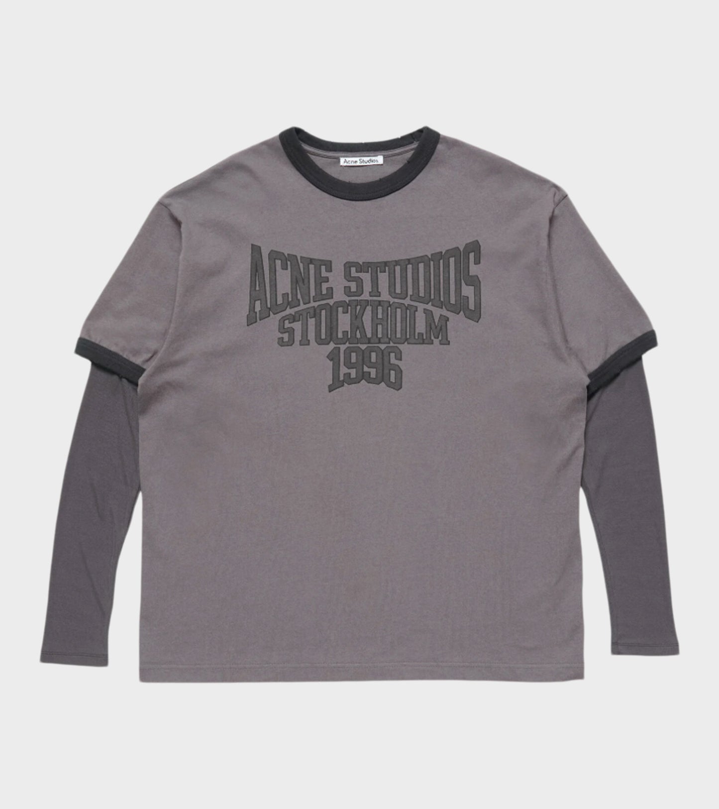 Layered Graphic T-shirt Dark Purple/Black