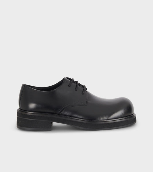 Lace-up Leather Shoes Black