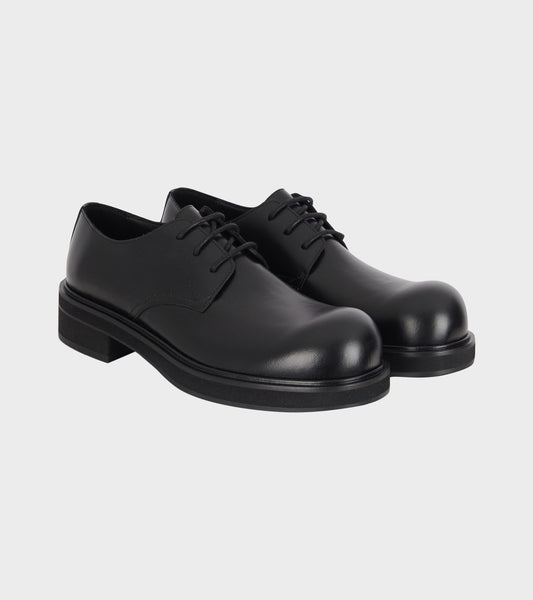 Lace-up Leather Shoes Black