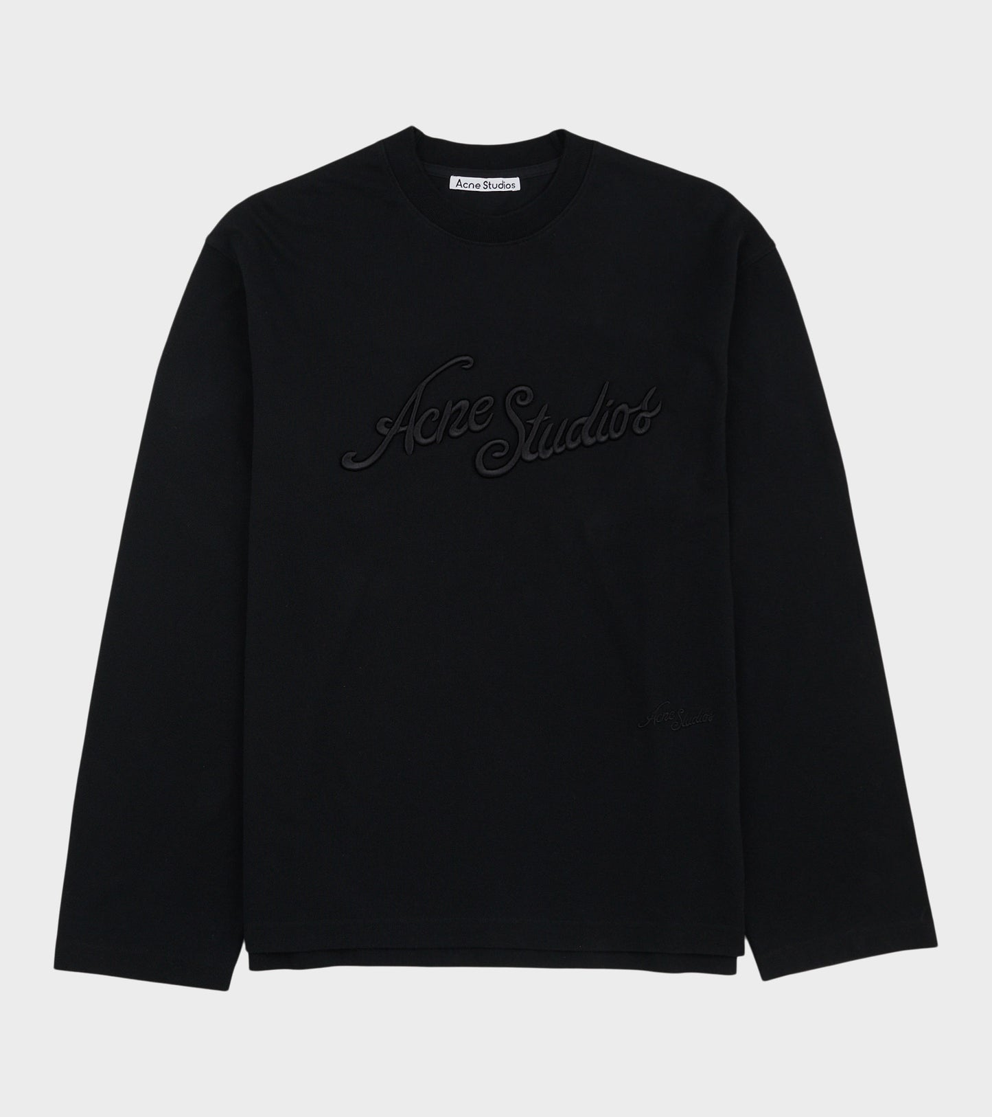 Long Sleeved Logo T-shirt Faded Black