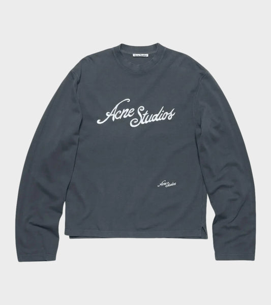 Long Sleeved Logo T-shirt Grey