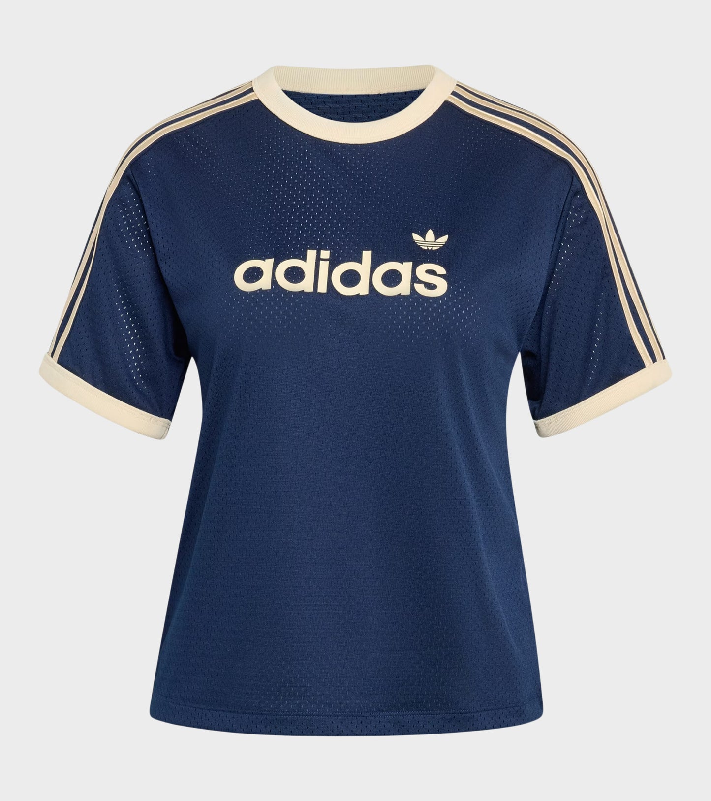 Linear Mesh T-shirt Night Indigo/Warm Vanilla