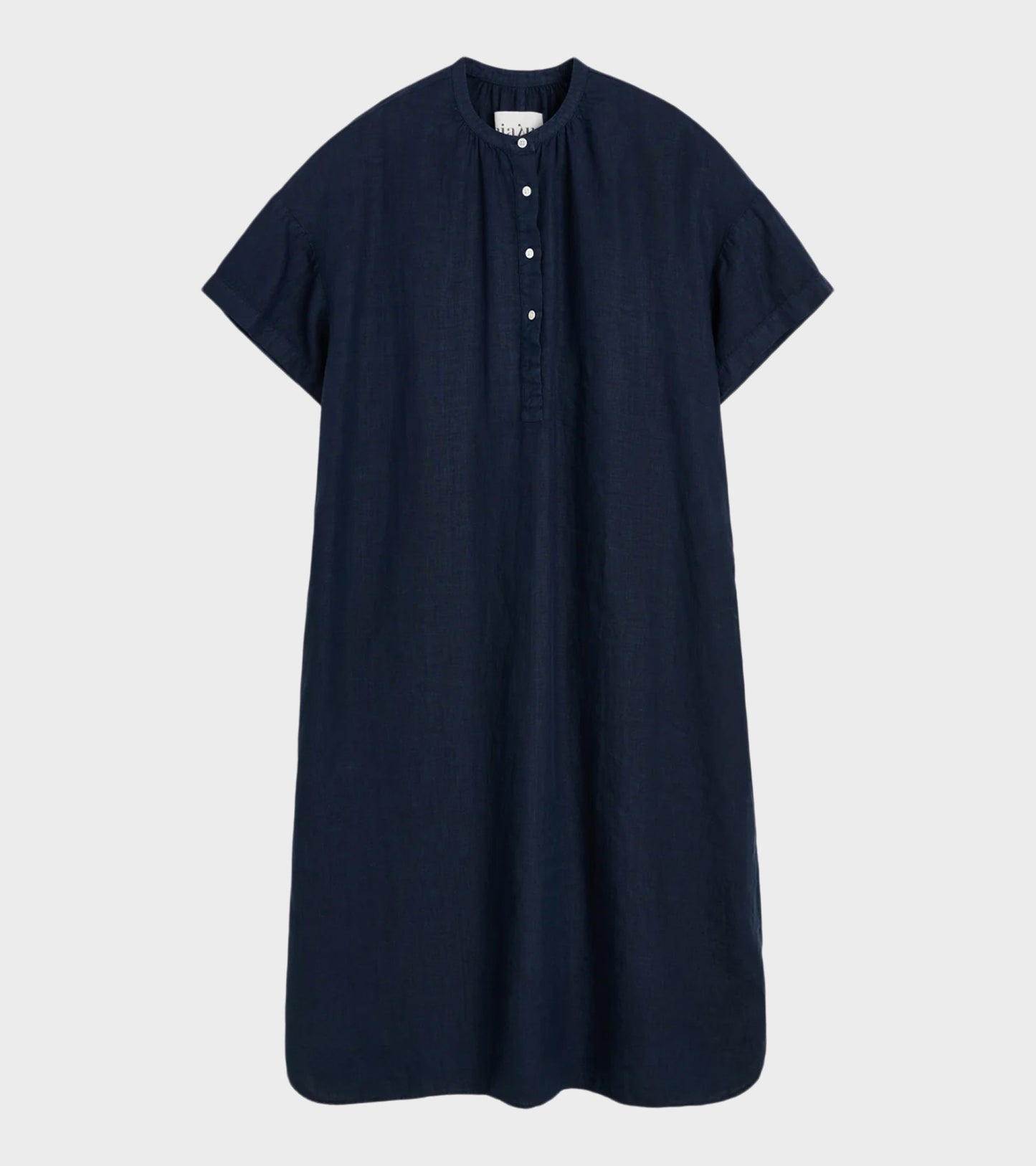 Cille Dress Linen Navy