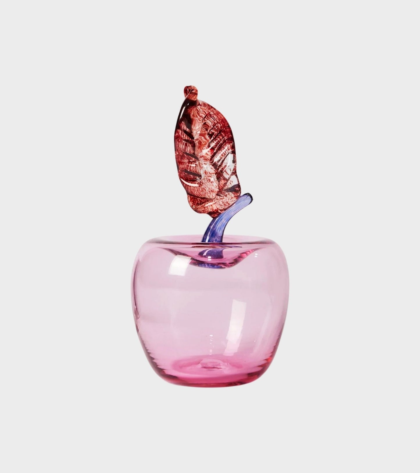Marianne Apple Paperweight Rose/Ruby