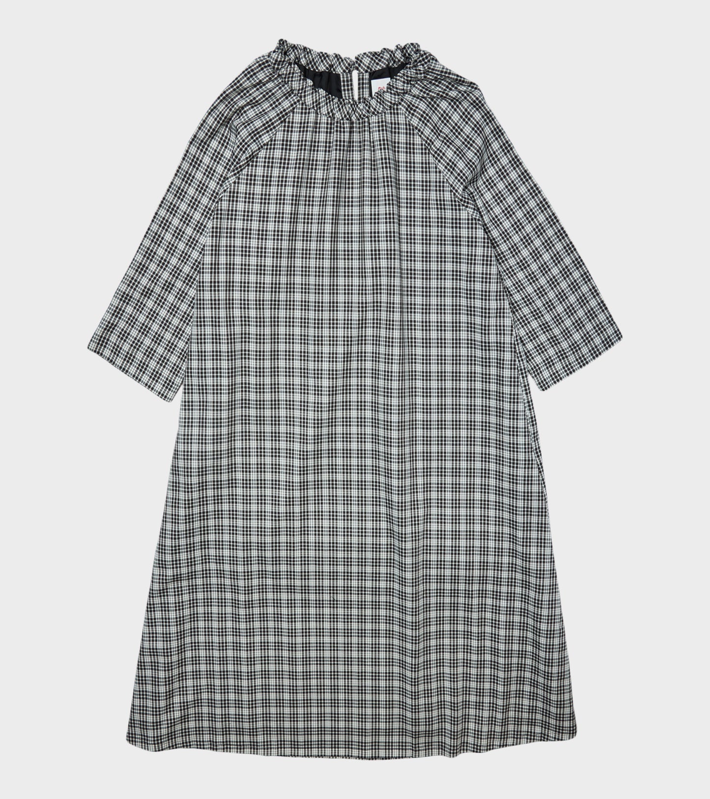 Alma Dress Check White
