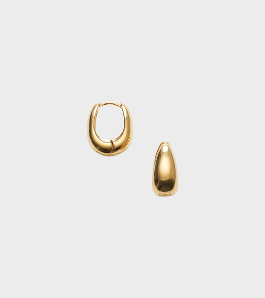 Golden Curve Hoops Petit Gold