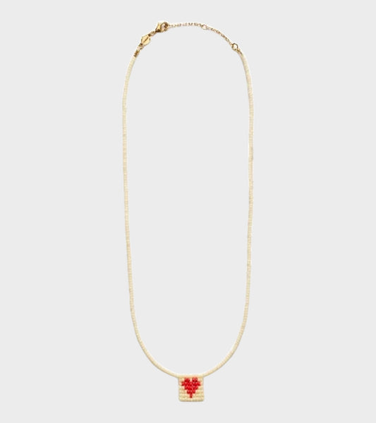 You Are Loved Necklace Ecru