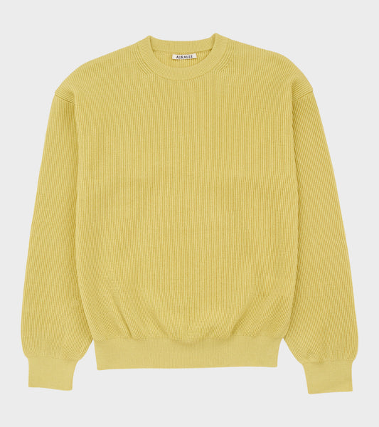 Flat Yarn Rib Knit P/O Dusty Yellow