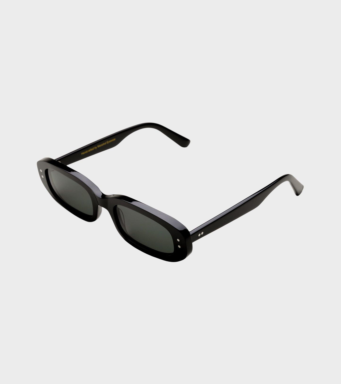 April Black/Green Solid Lens