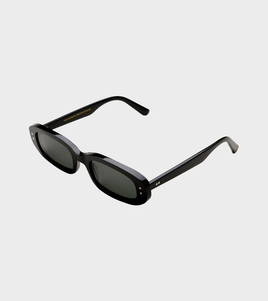 April Black/Green Solid Lens