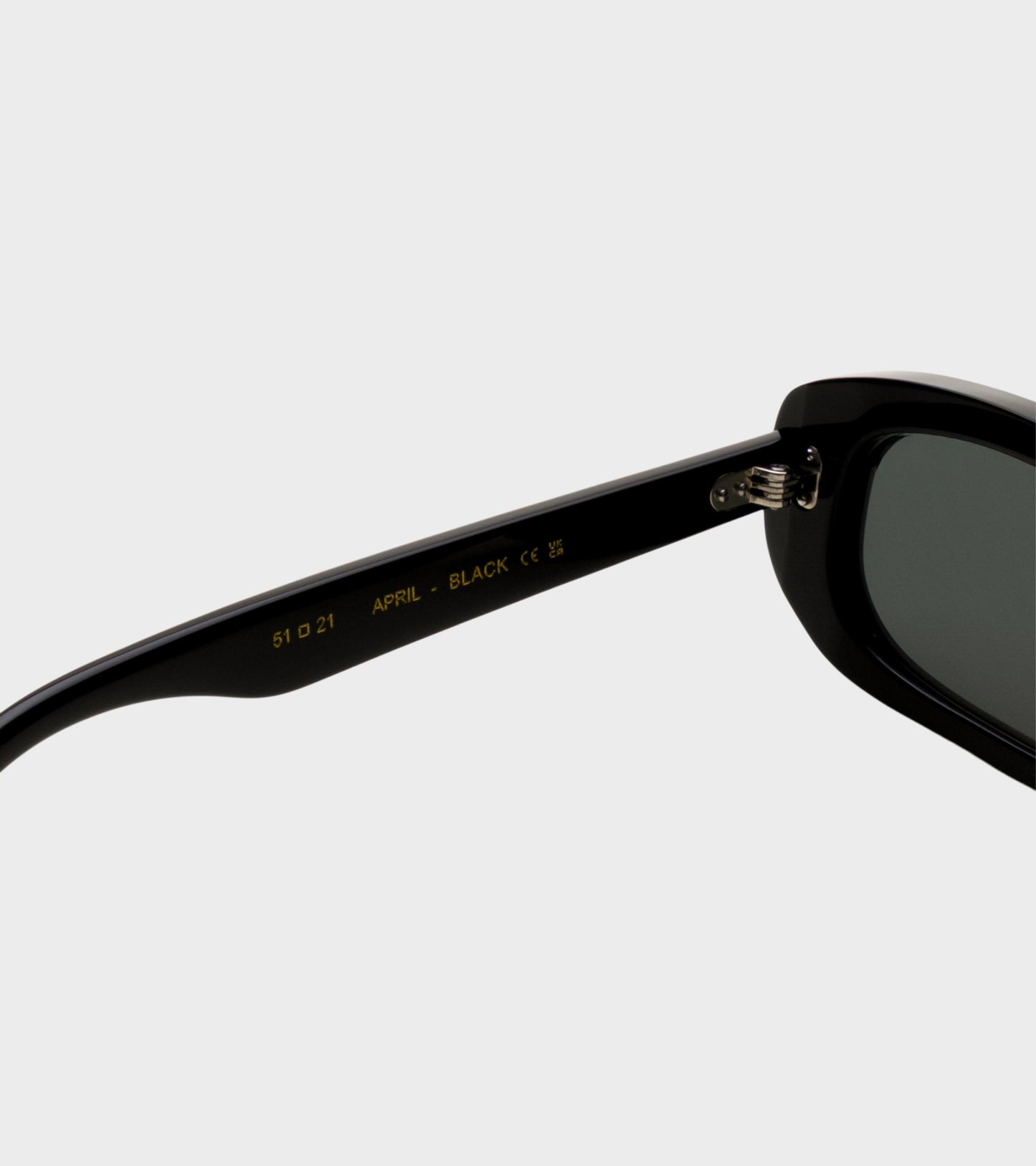 April Black/Green Solid Lens