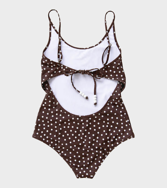 Sanona Swimsuit Brown Dot