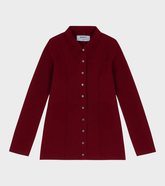 Lay2 Fitted Shirt Burgundy