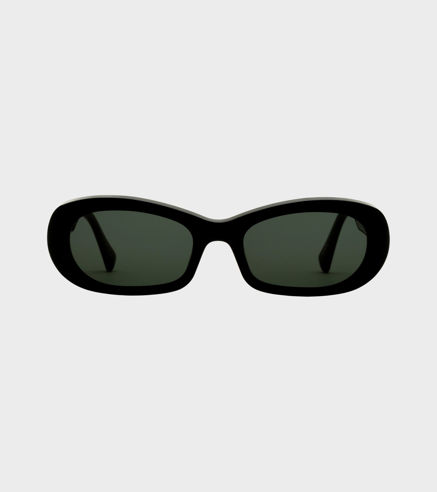 Belle Black/Green Solid Lens