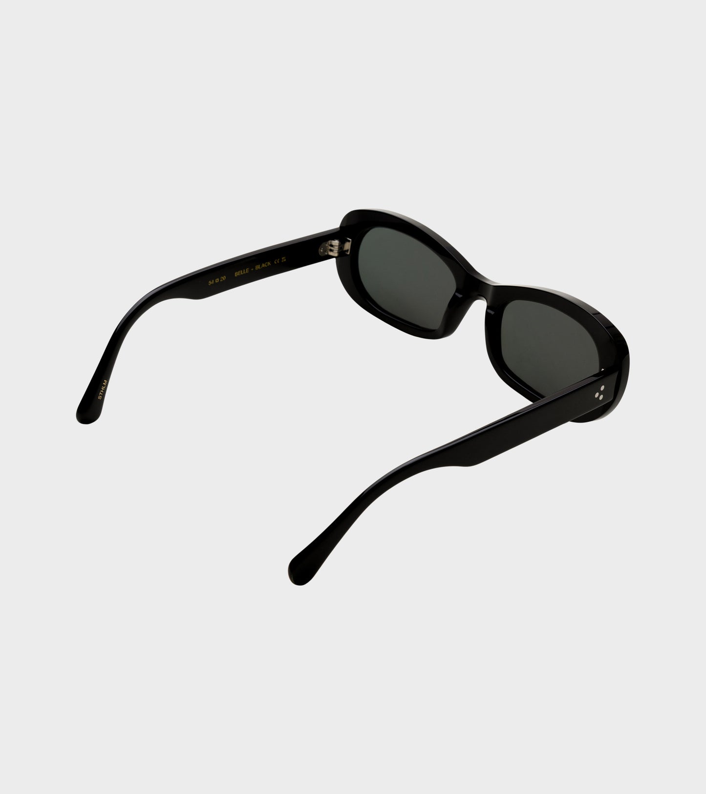 Belle Black/Green Solid Lens