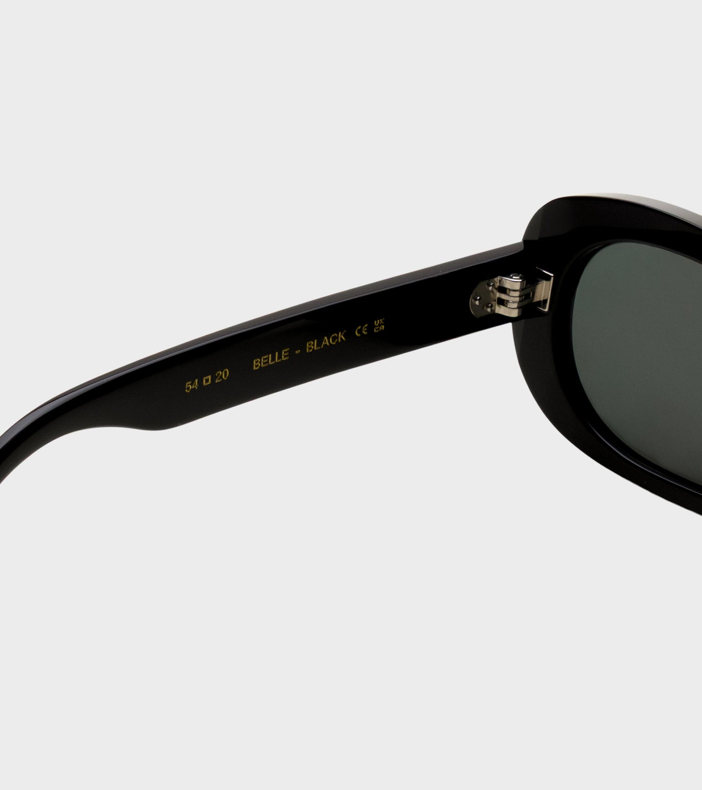 Belle Black/Green Solid Lens