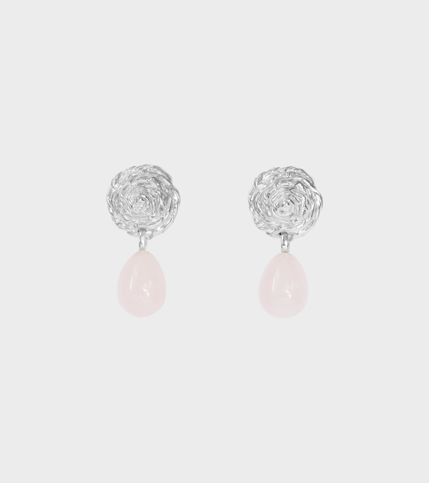 Breton Blush Earrings Silver