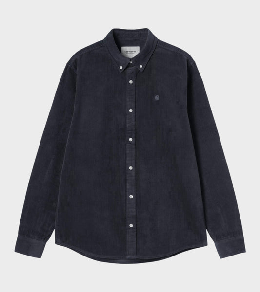 L/S Madison Cord Shirt Dark Navy