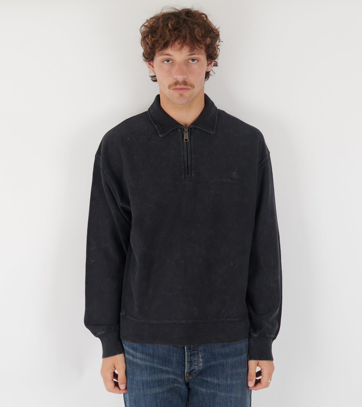 Lambert Polo Sweat Black Moon Wash