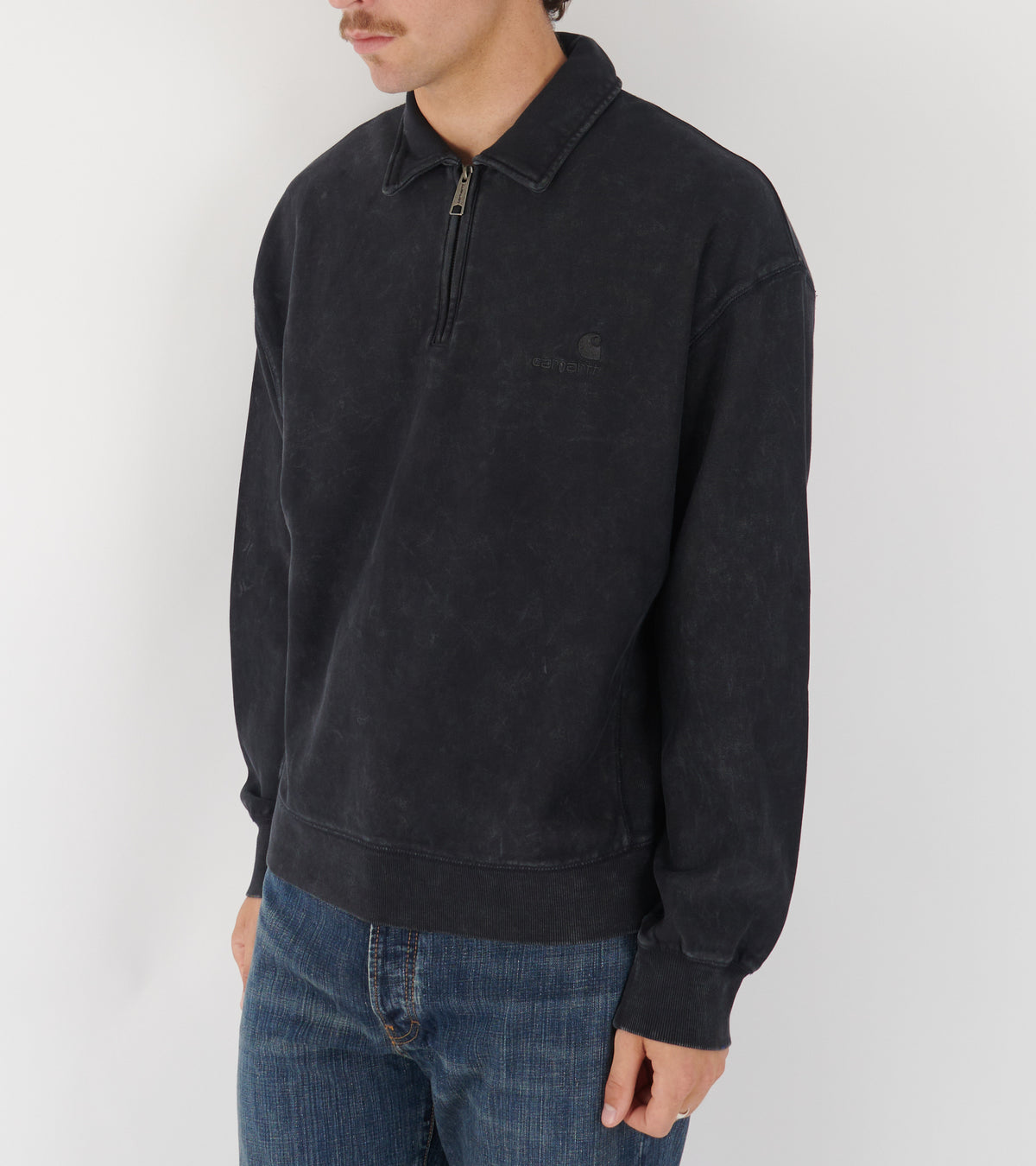 Lambert Polo Sweat Black Moon Wash
