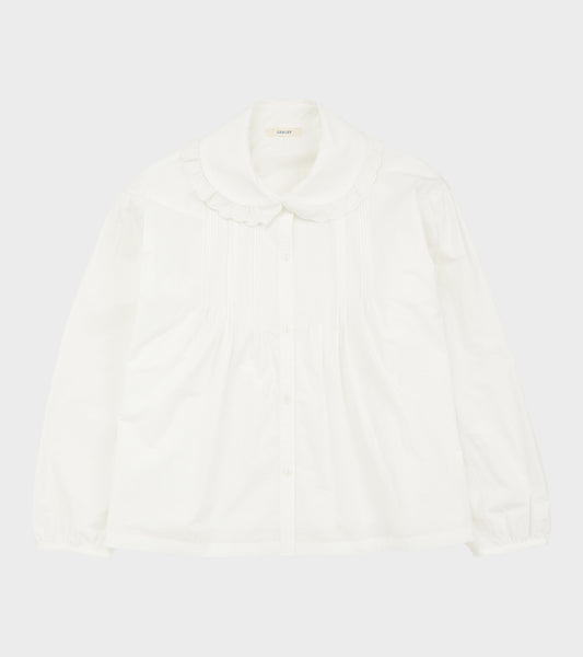 Japanese Cotton Poplin Jessie Shirt White