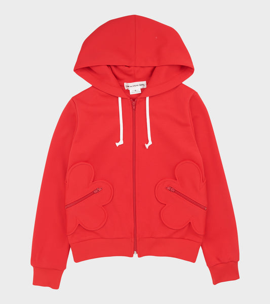 Flower Hoodie Red