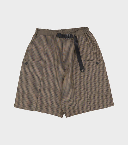 Checkered Hike Shorts Brown