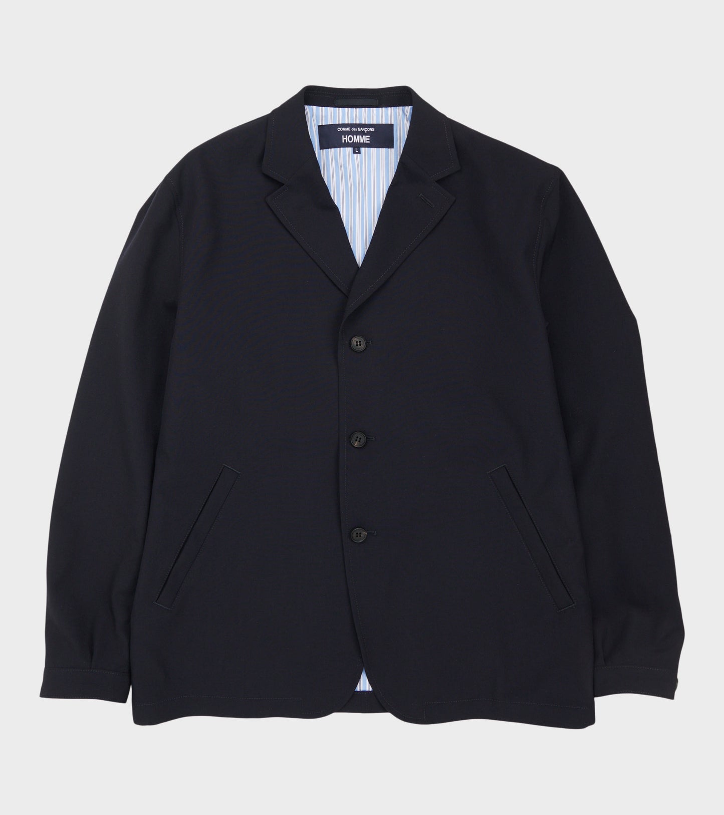 Tropical Wool Blazer Dark Navy