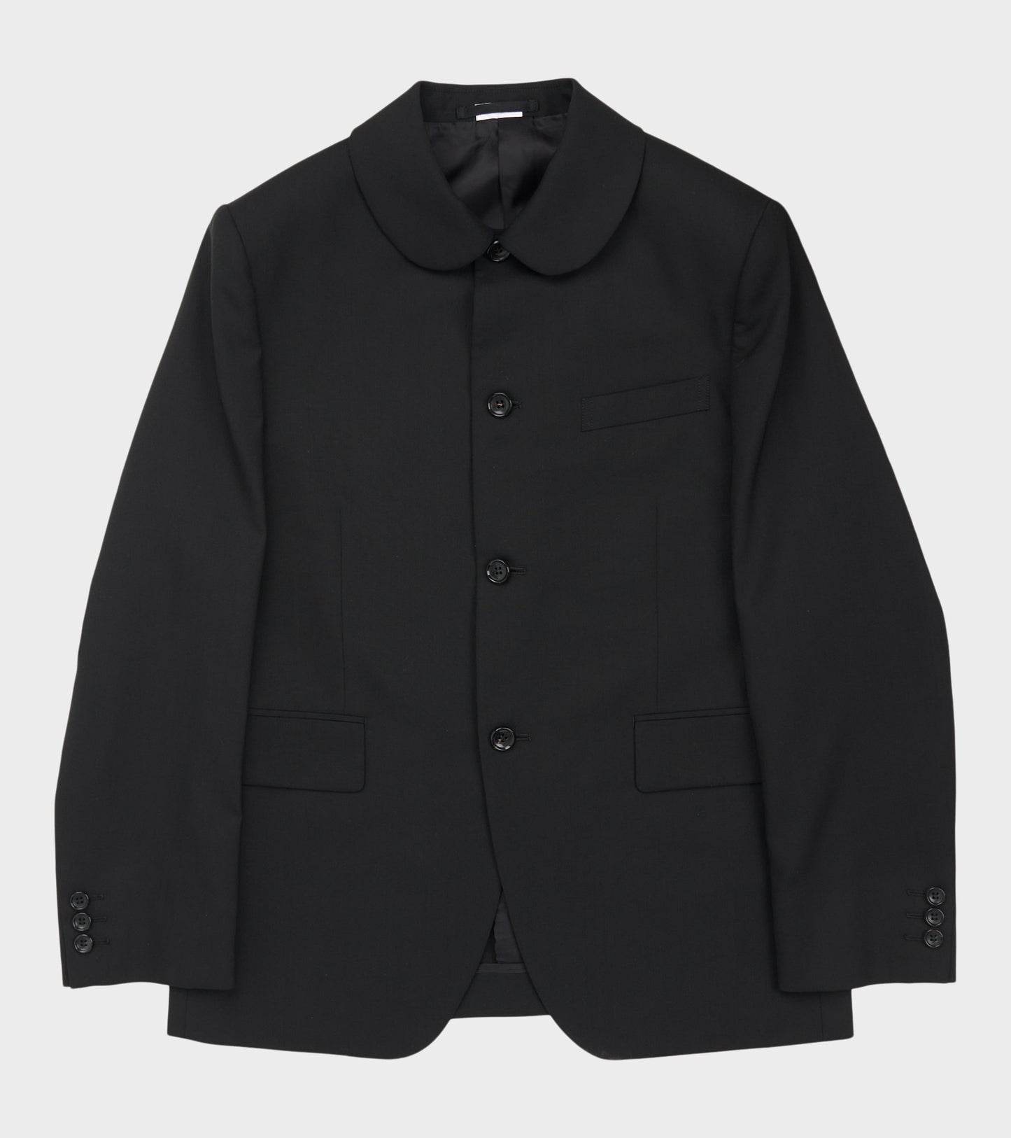 Round Collar Jacket Black