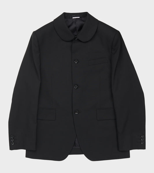 Round Collar Jacket Black