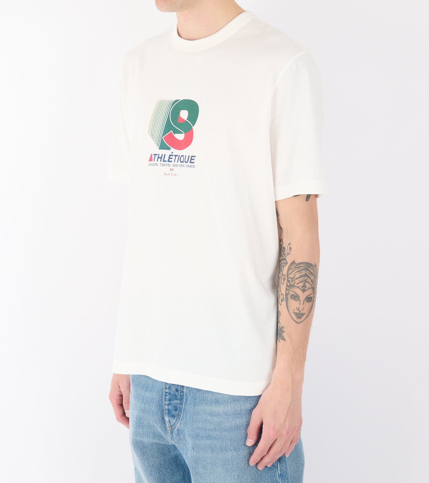 Casual Fit T-Shirt Athletic White