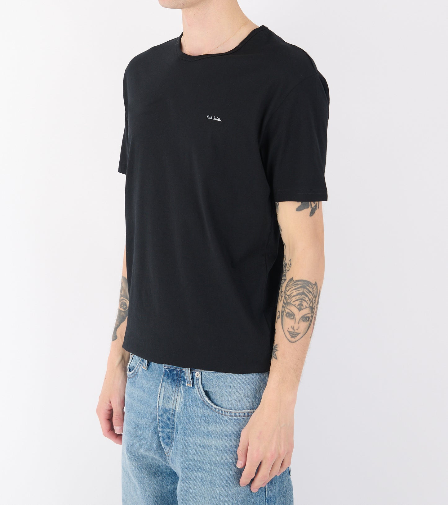 Organic Cotton Crew Neck T-Shirts Black/White/Navy