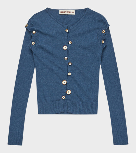 Caroline Cardigan Navy Blue Melange