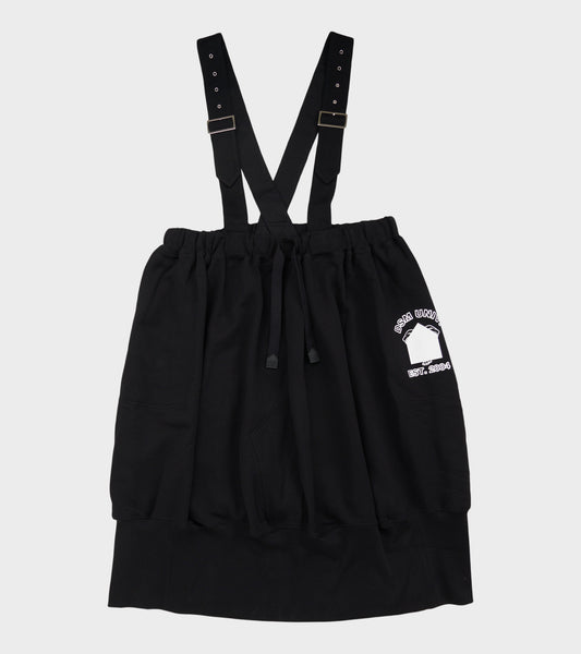 Apron Cotton Back Skirt Black