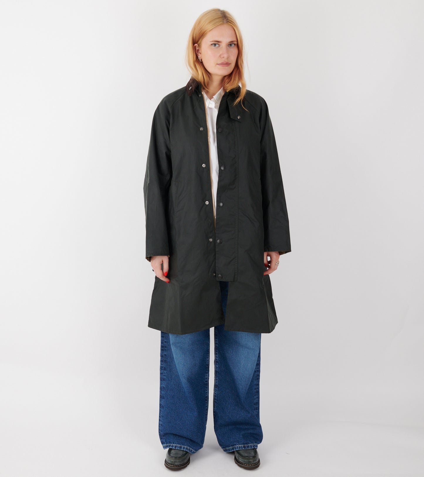 Barbour Modified Exmoor Wax Coat Sage