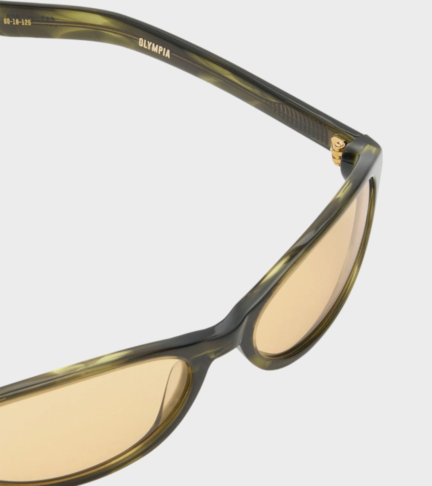Olympia Olive Horn/Yellow Lens