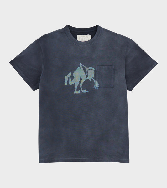 Puke T-shirt Vintage Dark Blue