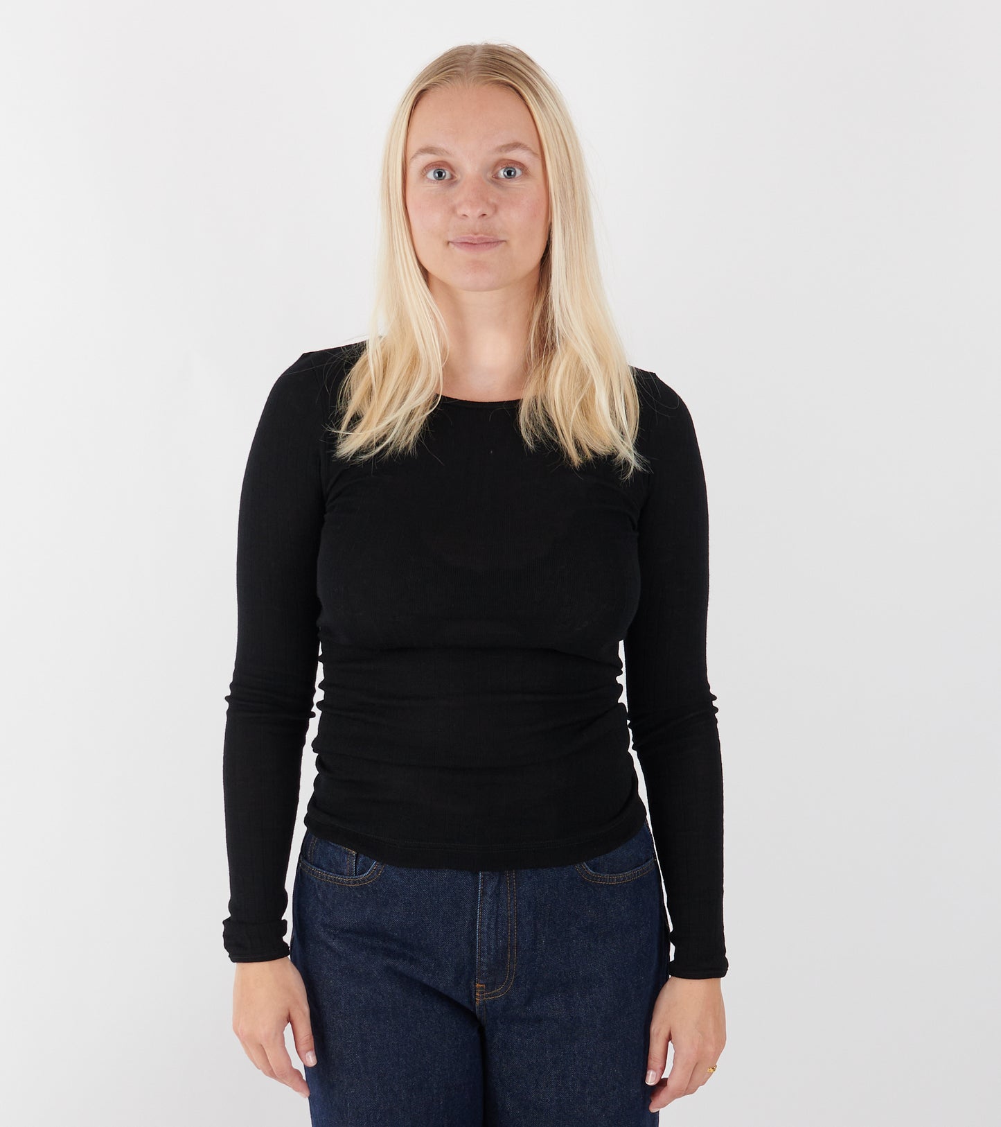 101 Wool Rib Black