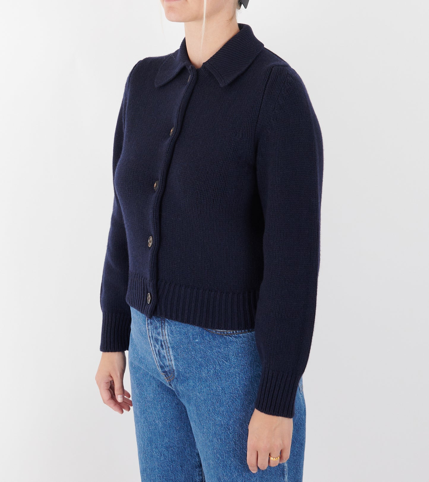 Winny Collared Jacket Navy