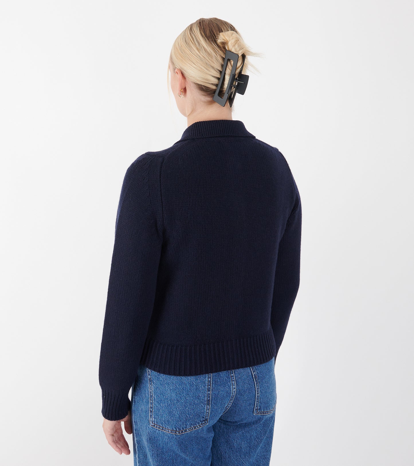 Winny Collared Jacket Navy