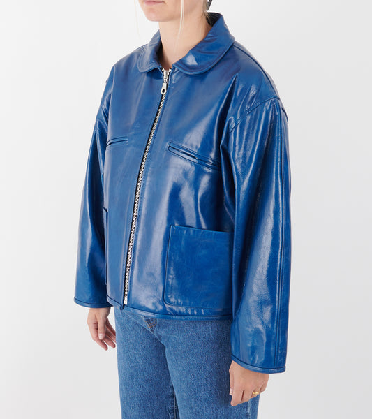 Leather Flying Jacket Canada Blue