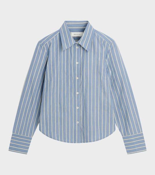 Fauna Shirt Blue/Black/White Stripe