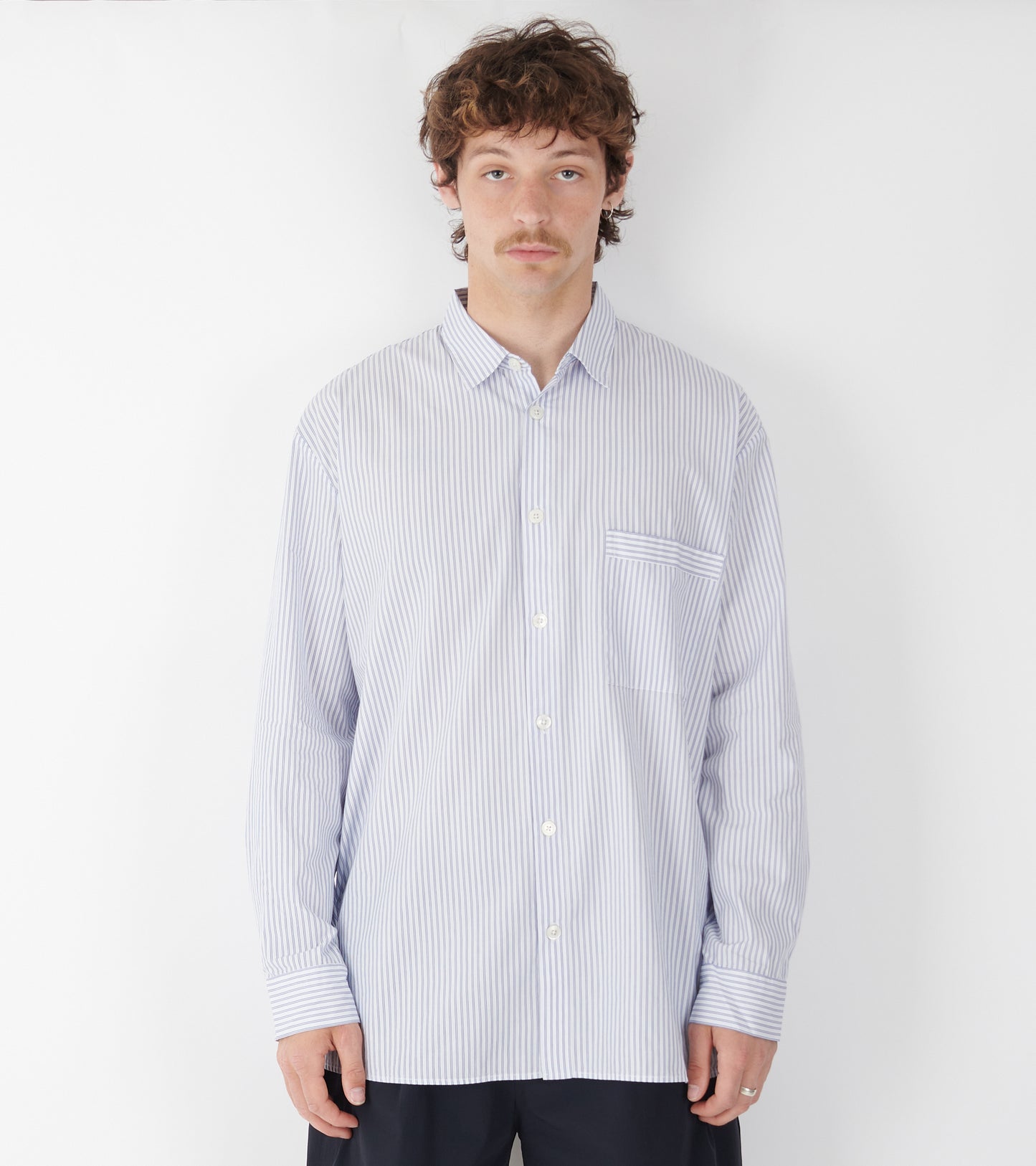 Pyjamas Relaxed Long Shirt Orchid Stripes