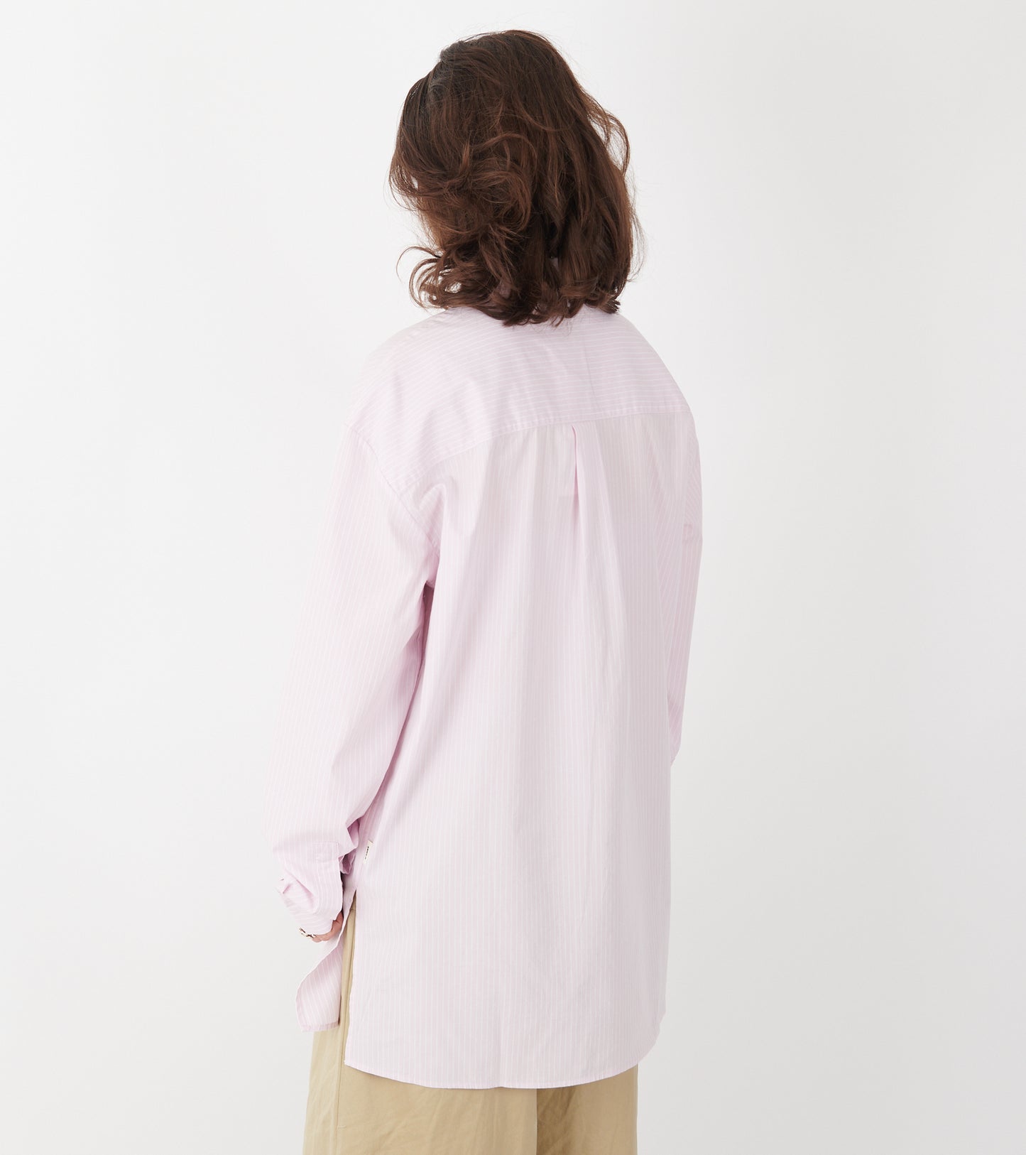 Pyjamas Relaxed Long Shirt Rosa Stripes