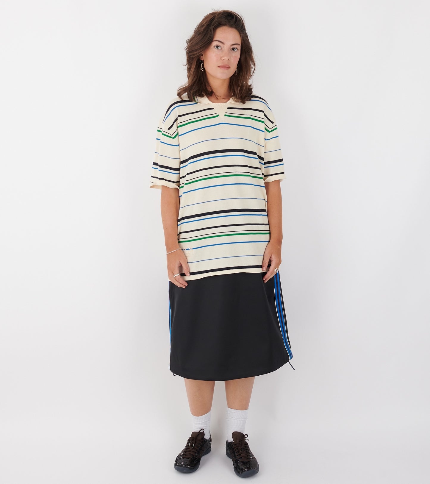 WB W Satin Skirt Black