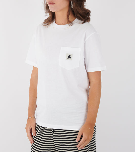 W S/S Pocket T-shirt White