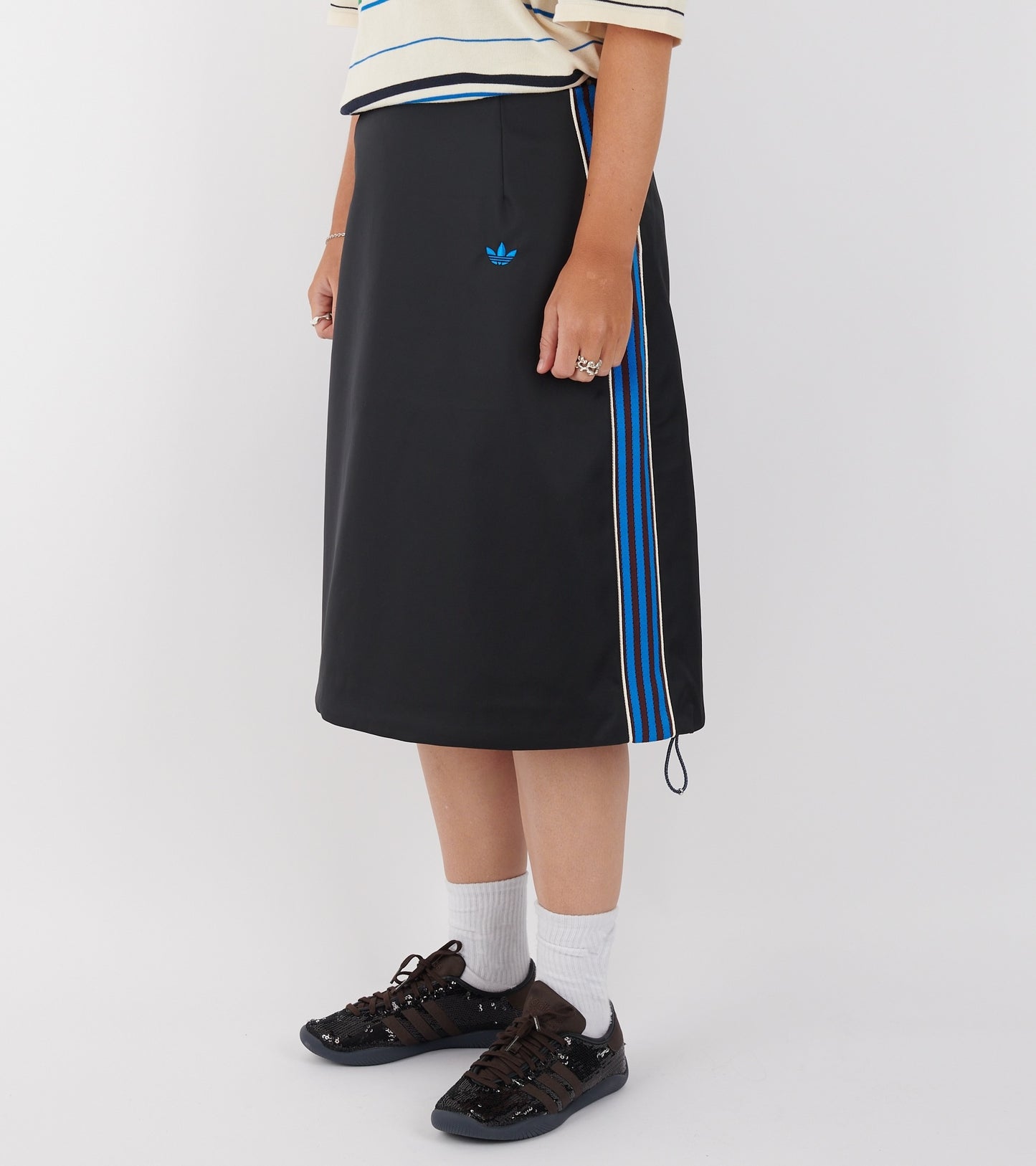 WB W Satin Skirt Black