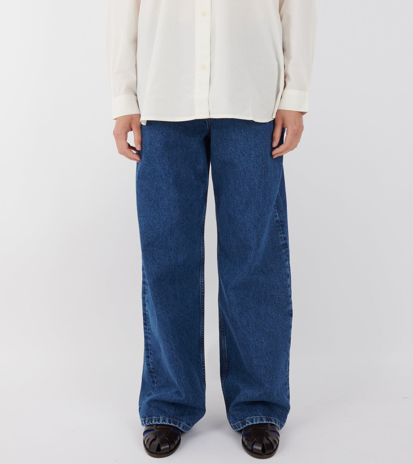 Willow Wide Jeans Mid Blue Denim