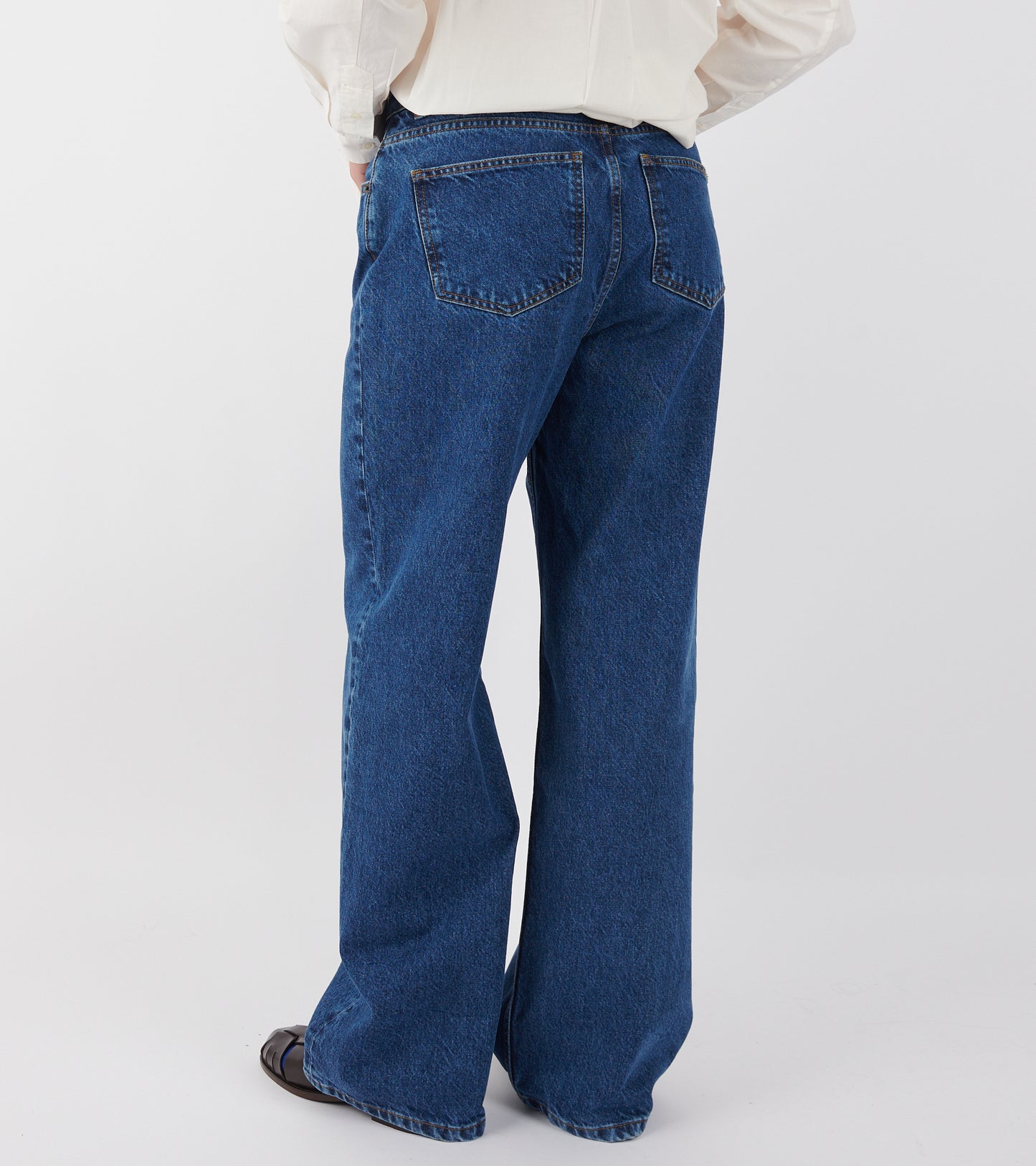 Willow Wide Jeans Mid Blue Denim